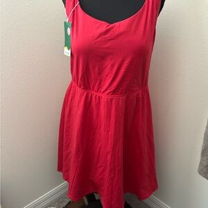 Halara Red Sleeveless Dress